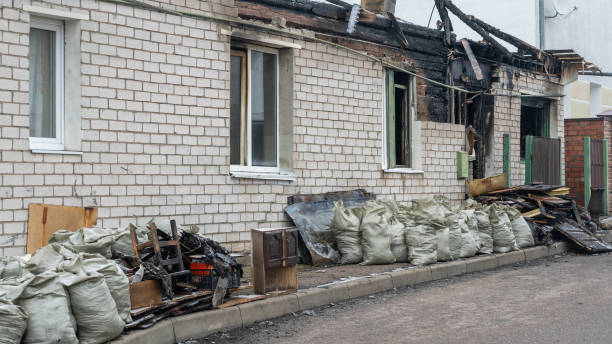 Professional Fire Damage Removal technician working in Garrett Park, MD